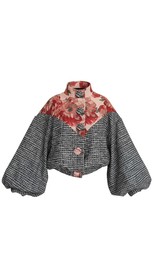 ROMEO BOMBER JACKET | FLORAL